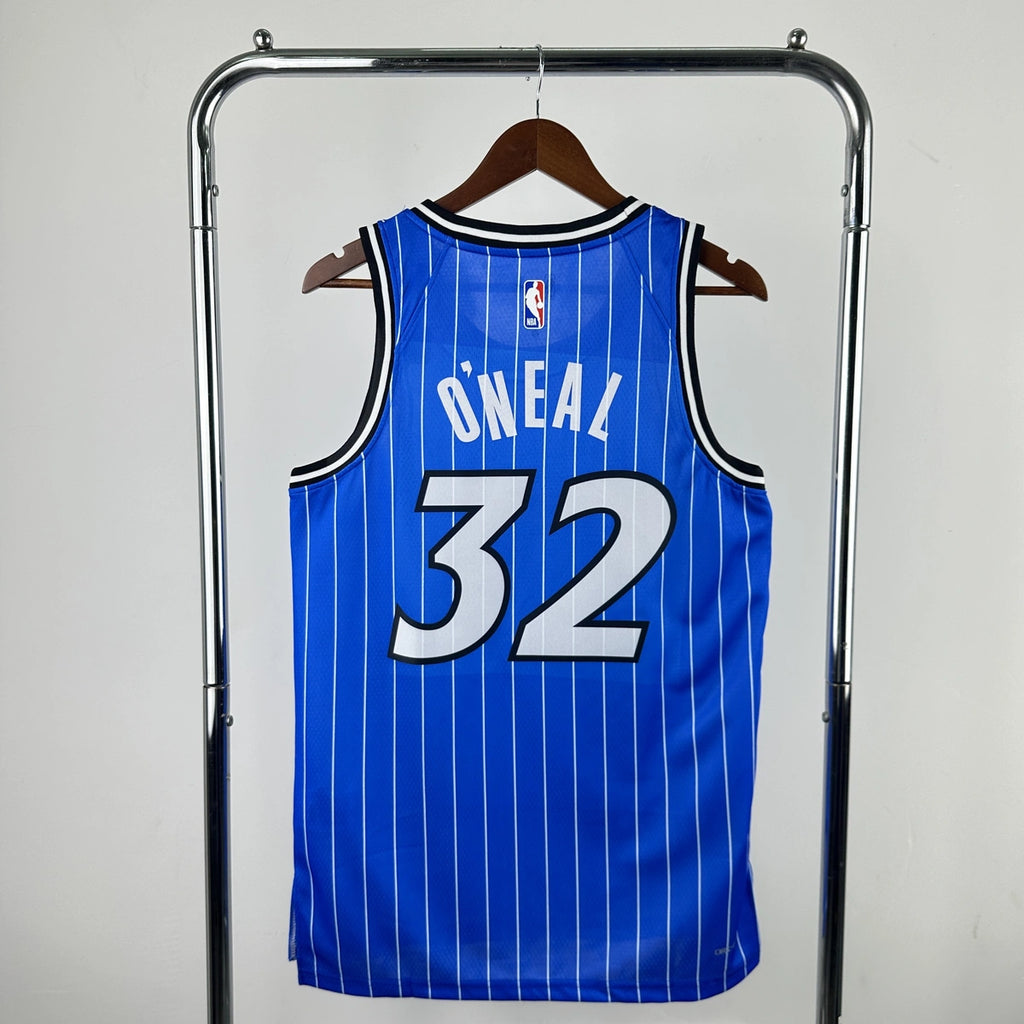 Shaquille O'Neal No.32 Orlando Magic Road Blue Jersey 2025-26 NBA Authentic Swingman Jersey - View 2