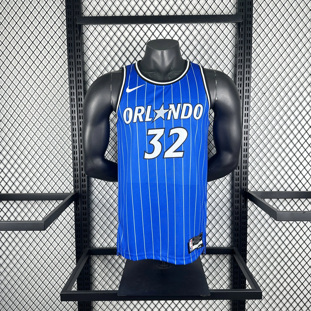 Shaquille O'Neal No.32 Orlando Magic Road Blue Jersey 2025-26 NBA Authentic Swingman Jersey - View 8