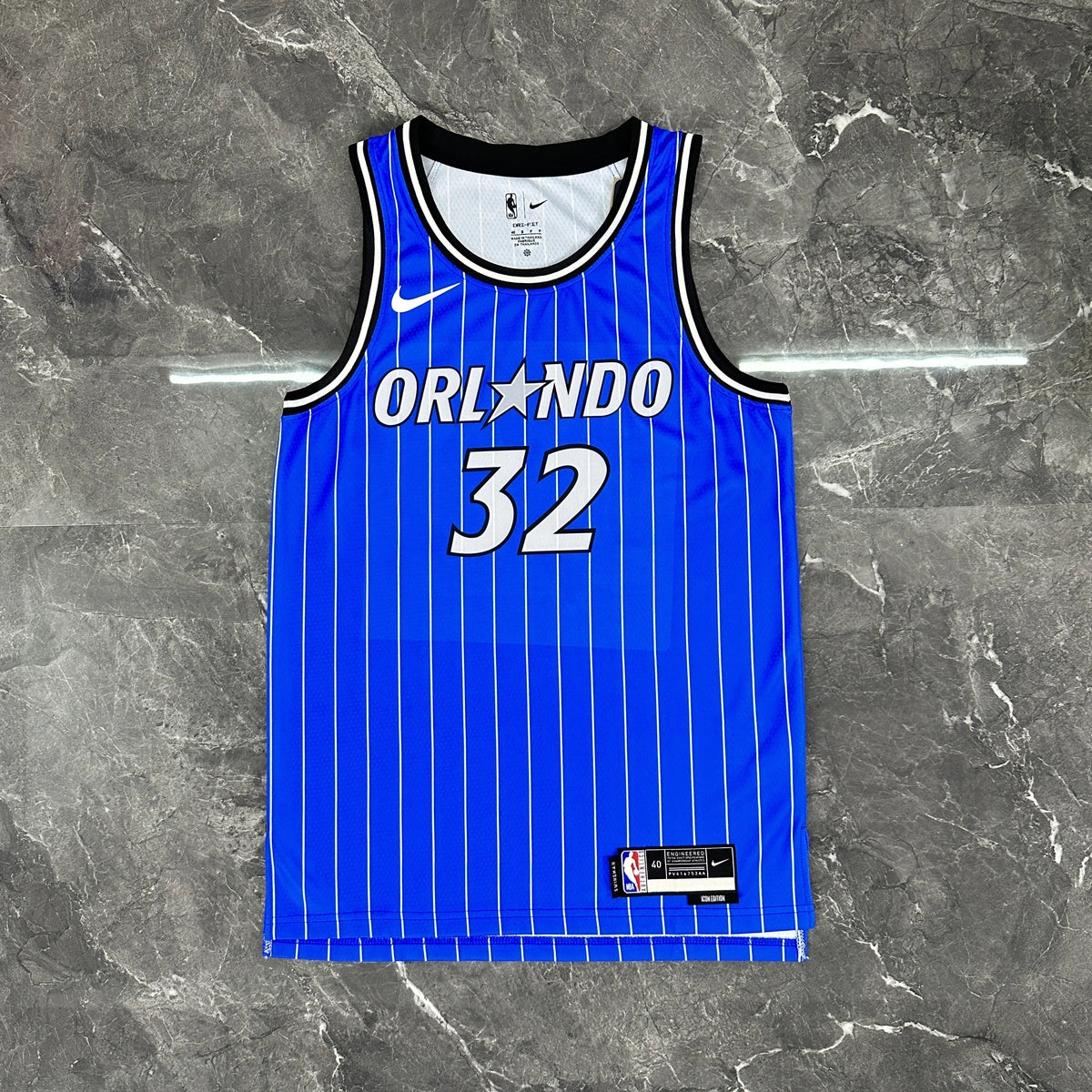 Shaquille O'Neal No.32 Orlando Magic Road Blue Jersey 2025-26 NBA Authentic Swingman Jersey - View 10