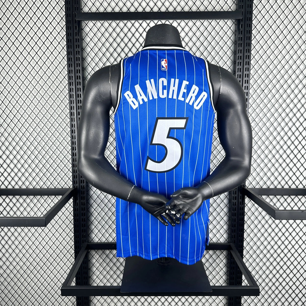 Paolo Banchero No.5 Orlando Magic Road Blue Jersey 2025-26 NBA Authentic Swingman Jersey - View 2