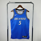 Paolo Banchero No.5 Orlando Magic Road Blue Jersey 2025-26 NBA Authentic Swingman Jersey - View 3