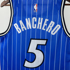 Paolo Banchero No.5 Orlando Magic Road Blue Jersey 2025-26 NBA Authentic Swingman Jersey - View 4