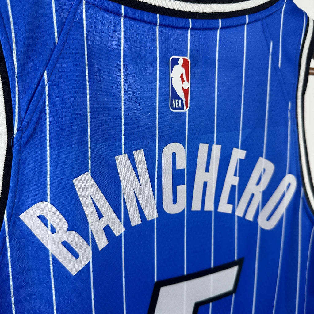 Paolo Banchero No.5 Orlando Magic Road Blue Jersey 2025-26 NBA Authentic Swingman Jersey - View 5