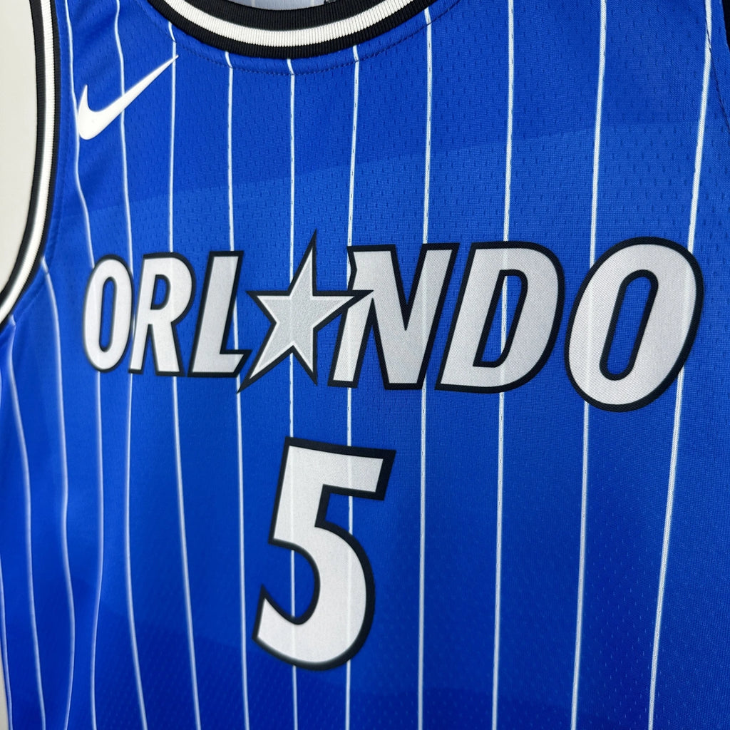 Paolo Banchero No.5 Orlando Magic Road Blue Jersey 2025-26 NBA Authentic Swingman Jersey - View 6