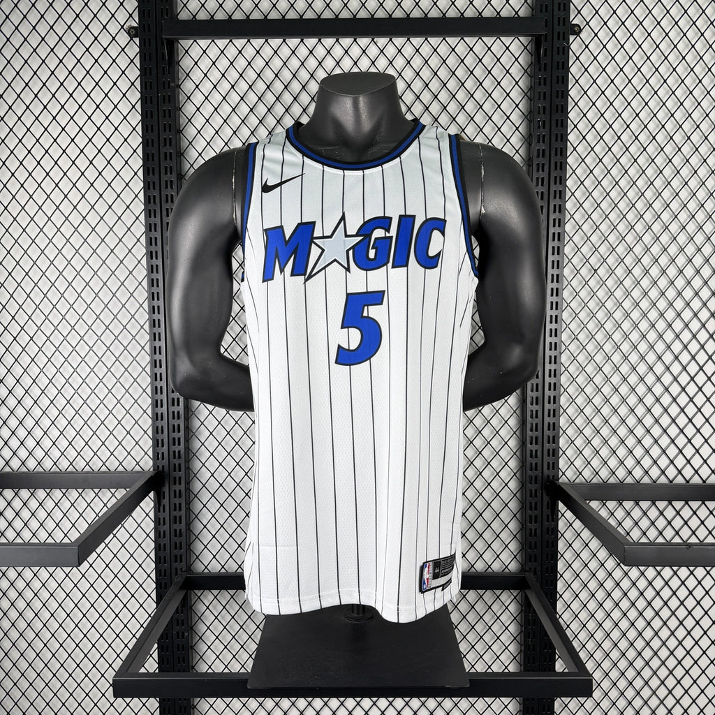 Paolo Banchero No.5 Orlando Magic Home White Jersey 2025-26 NBA Authentic Swingman Jersey - View 1