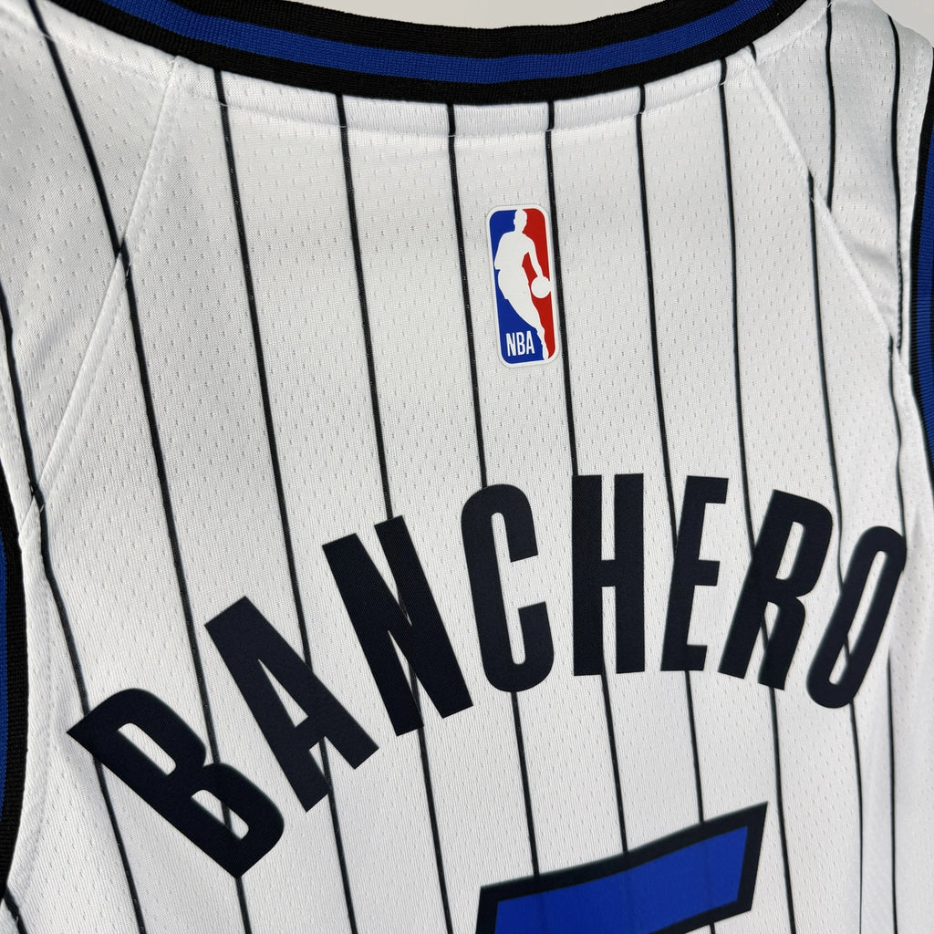 Paolo Banchero No.5 Orlando Magic Home White Jersey 2025-26 NBA Authentic Swingman Jersey - View 3