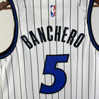 Paolo Banchero No.5 Orlando Magic Home White Jersey 2025-26 NBA Authentic Swingman Jersey - View 4