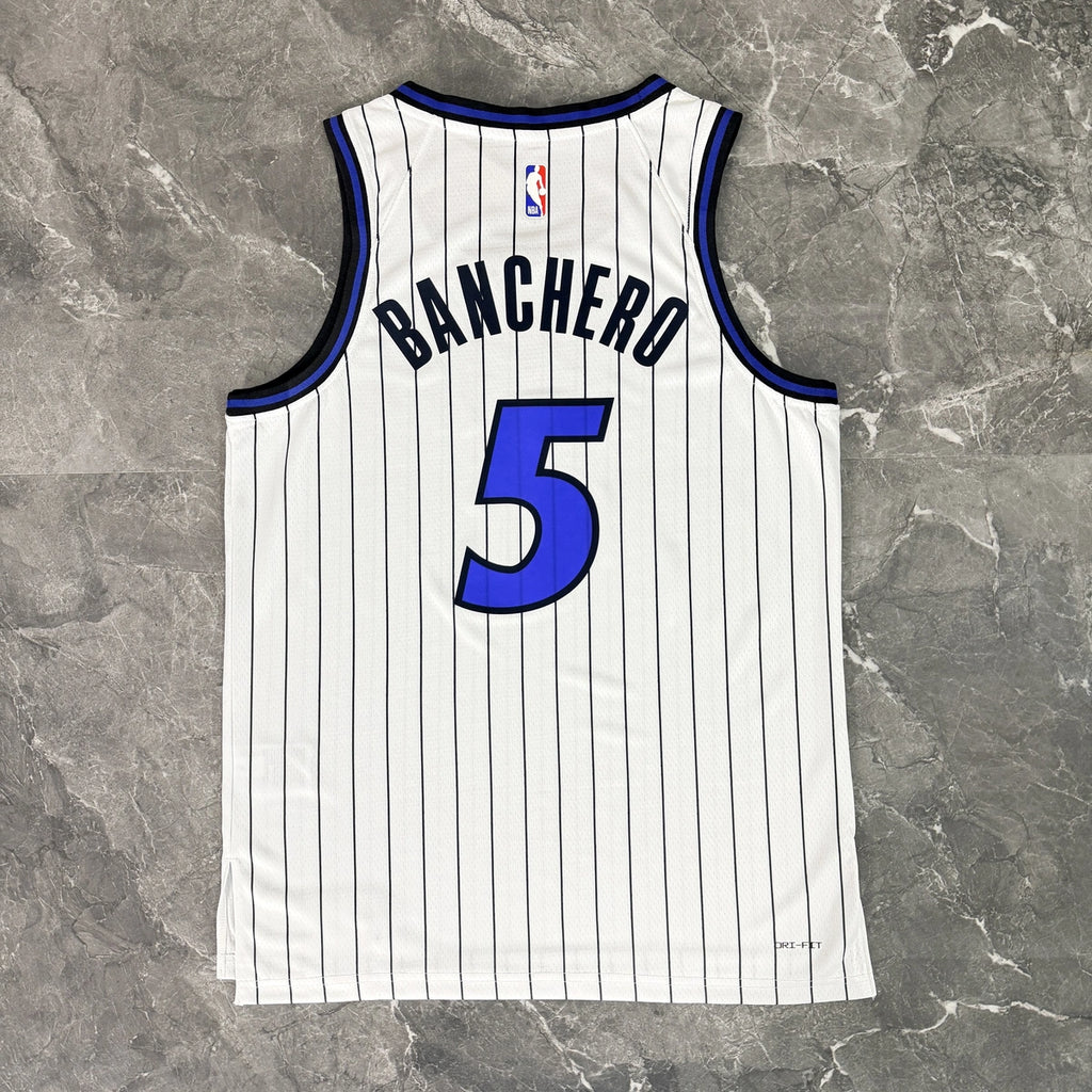 Paolo Banchero No.5 Orlando Magic Home White Jersey 2025-26 NBA Authentic Swingman Jersey - View 8