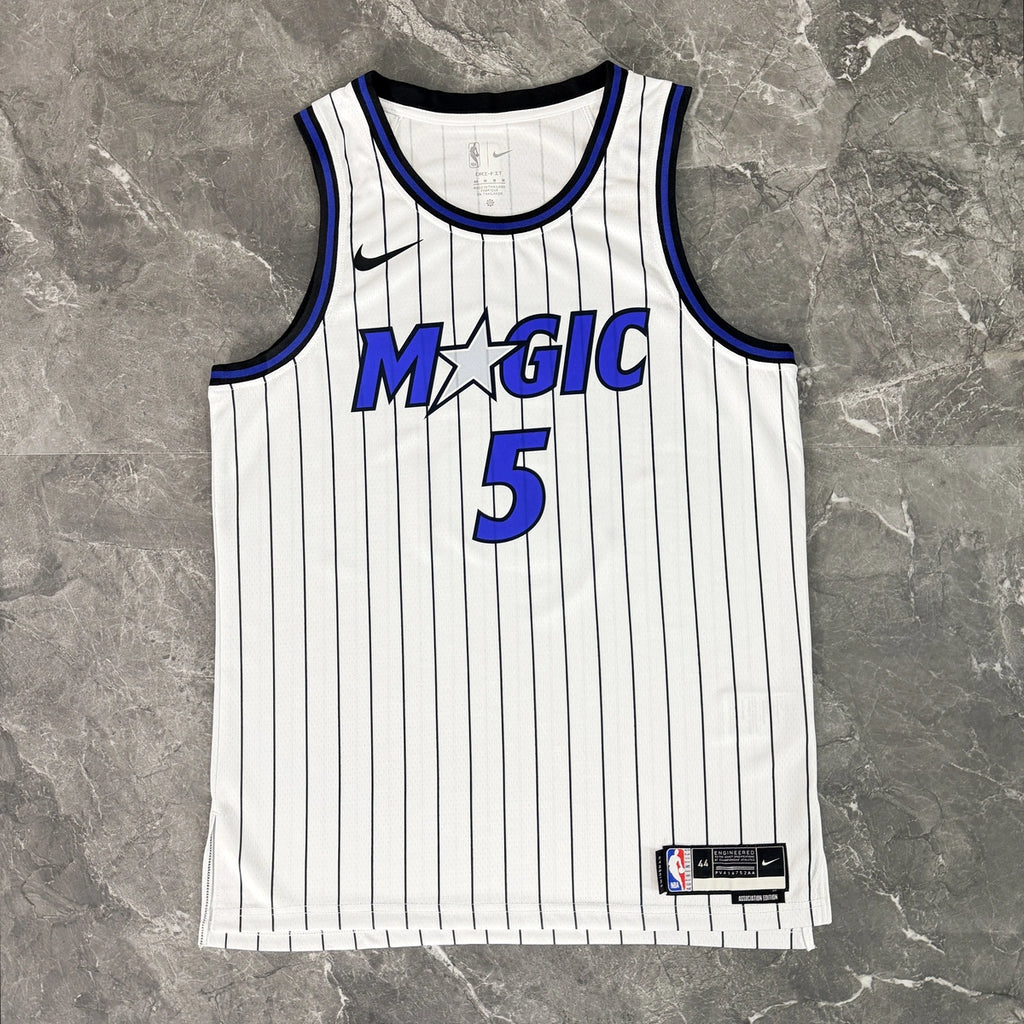 Paolo Banchero No.5 Orlando Magic Home White Jersey 2025-26 NBA Authentic Swingman Jersey - View 9