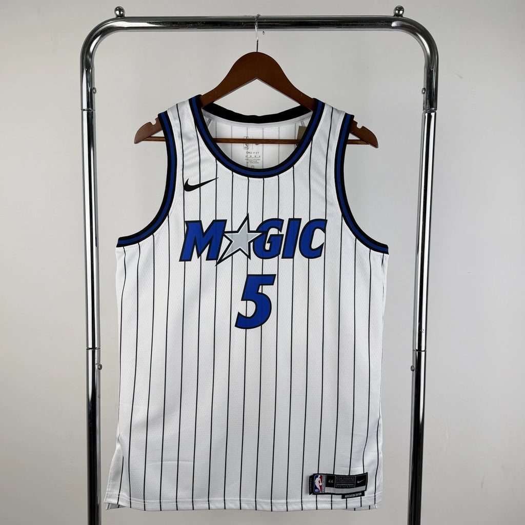 Paolo Banchero No.5 Orlando Magic Home White Jersey 2025-26 NBA Authentic Swingman Jersey - View 11
