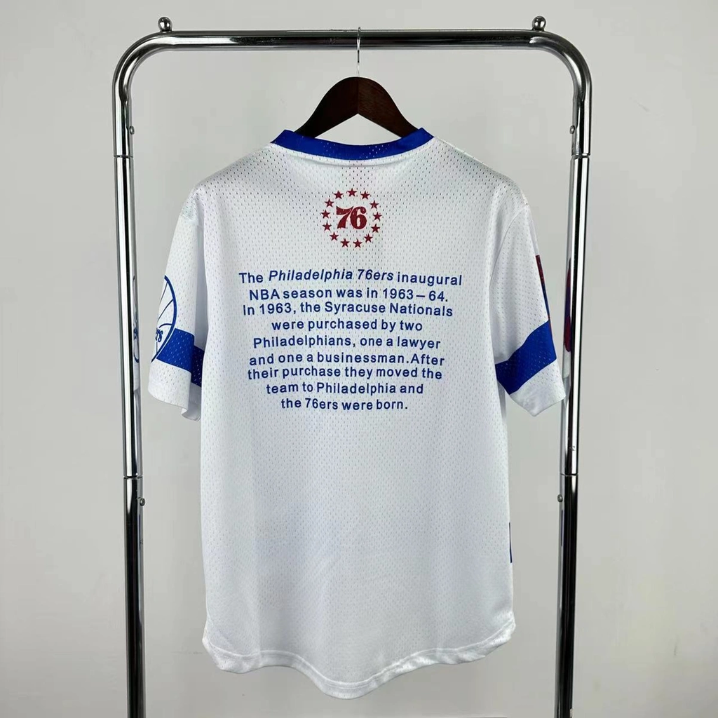 Philadelphia 76ers Mitchell & Ness Hardwood Classics Retro Tee 2026 - View 2
