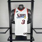 Allen Iverson No.3 Philadelphia 76ers Throwback White Jersey 2025-26 NBA Authentic Swingman Jersey - View 1