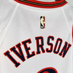 Allen Iverson No.3 Philadelphia 76ers Throwback White Jersey 2025-26 NBA Authentic Swingman Jersey - View 6