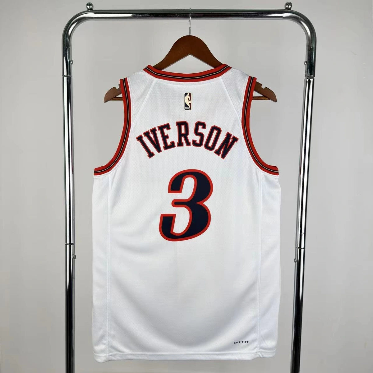 Allen Iverson No.3 Philadelphia 76ers Throwback White Jersey 2025-26 NBA Authentic Swingman Jersey - View 11