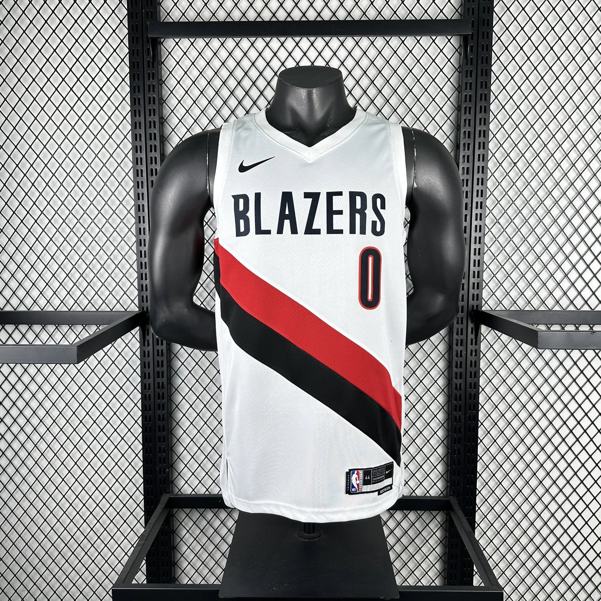 Damian Lillard No.0 Portland Trail Blazers Home White Jersey 2025-26 NBA Authentic Swingman Jersey - View 3