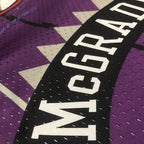 Tracy McGrady Toronto Raptors No.1 Throwback Crop Top Women's Jersey  - View 12