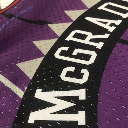 Tracy McGrady Toronto Raptors No.1 Throwback Crop Top Women's Jersey  - View 12