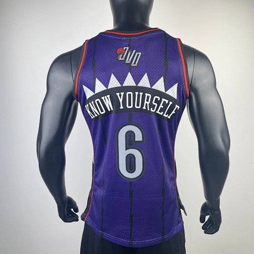 Tracy McGrady Toronto Raptors No.1 Throwback Crop Top Women's Jersey  - View 2