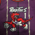 Tracy McGrady Toronto Raptors No.1 Throwback Crop Top Women's Jersey  - View 21