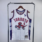Tracy McGrady Toronto Raptors No.1 Throwback Crop Top Women's Jersey  - View 5