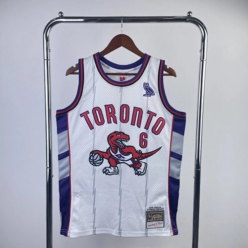 Tracy McGrady Toronto Raptors No.1 Throwback Crop Top Women's Jersey  - View 5