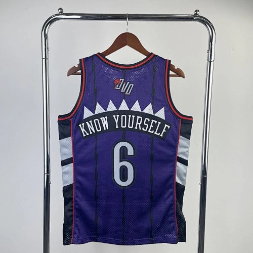 Tracy McGrady Toronto Raptors No.1 Throwback Crop Top Women's Jersey  - View 4