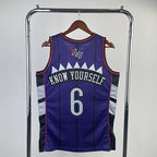 Tracy McGrady Toronto Raptors No.1 Throwback Crop Top Women's Jersey  - View 4