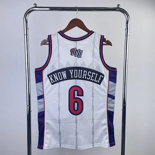 Tracy McGrady Toronto Raptors No.1 Throwback Crop Top Women's Jersey  - View 4