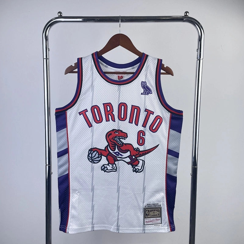 Tracy McGrady Toronto Raptors No.1 Throwback Crop Top Women's Jersey  - View 1