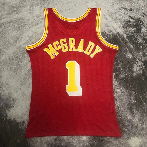 Tracy McGrady Houston Rockets No.1 Throwback Swingman Jersey 2004-05 - View 40