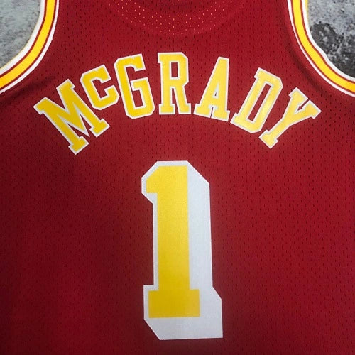 Tracy McGrady Houston Rockets No.1 Throwback Swingman Jersey 2004-05 - View 40