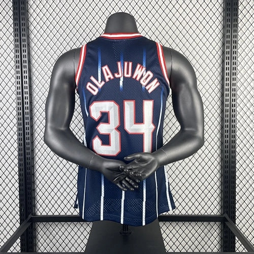 Hakeem Olajuwon Houston Rockets No.34 Throwback Swingman Jersey 1996-97 - View 969