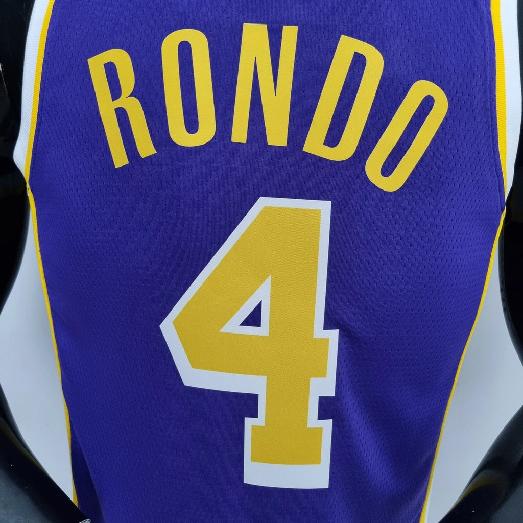 Rondo Lakers #4 Jordan Jersey 2021 - View 007