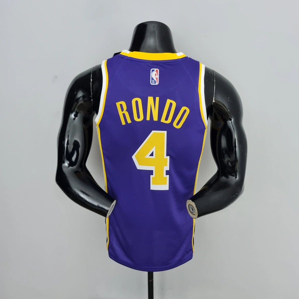 Rondo Lakers #4 Jordan Jersey 2021 - View 010