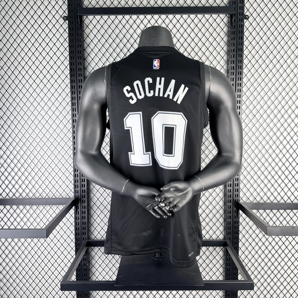 Jeremy Sochan No.10 San Antonio Spurs City Edition Jersey 2025-26 NBA Authentic Swingman Jersey - View 1
