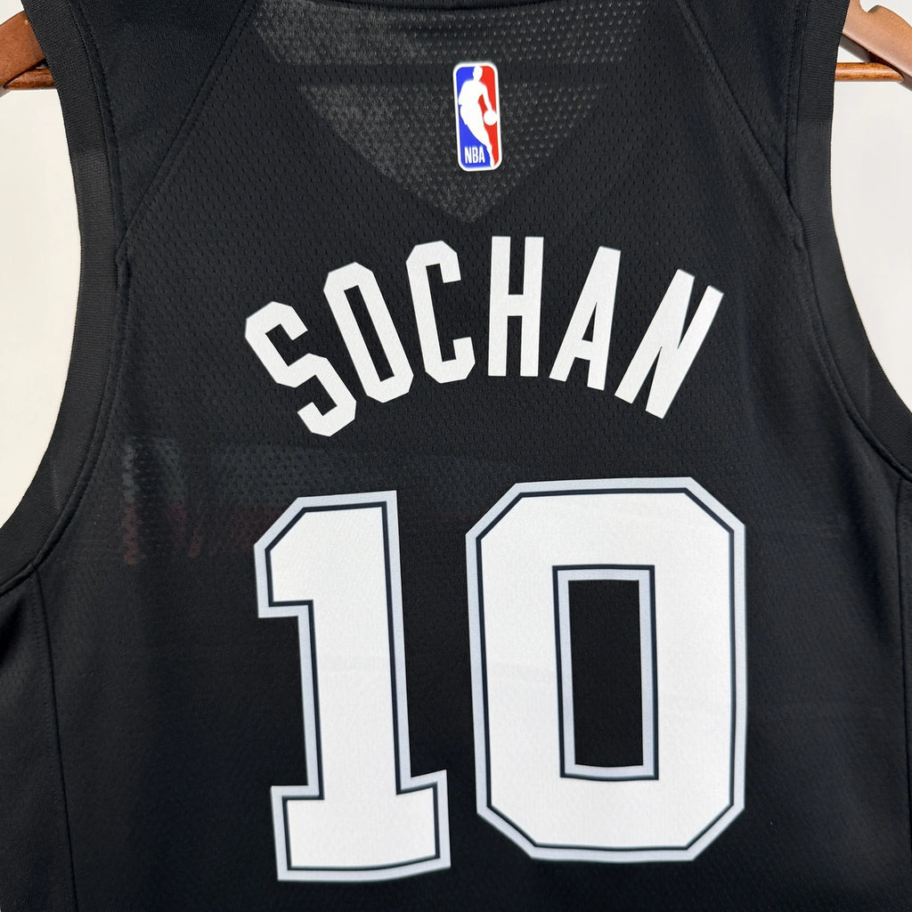 Jeremy Sochan No.10 San Antonio Spurs City Edition Jersey 2025-26 NBA Authentic Swingman Jersey - View 4