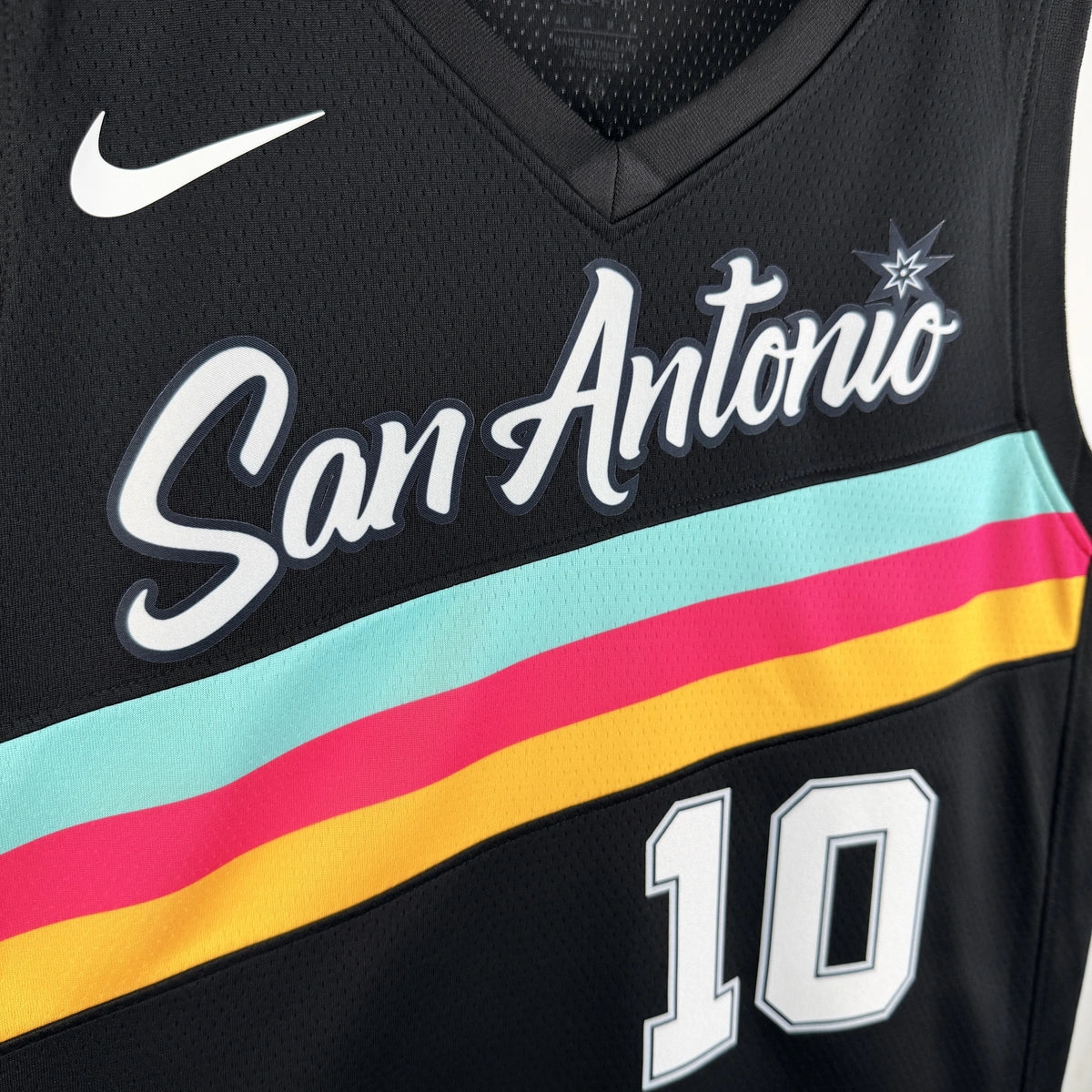 Jeremy Sochan No.10 San Antonio Spurs City Edition Jersey 2025-26 NBA Authentic Swingman Jersey - View 8
