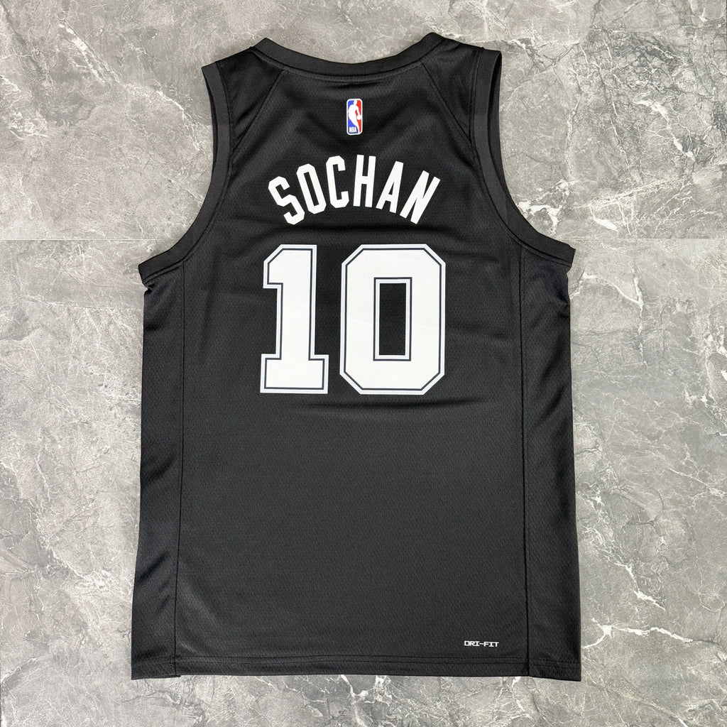 Jeremy Sochan No.10 San Antonio Spurs City Edition Jersey 2025-26 NBA Authentic Swingman Jersey - View 9