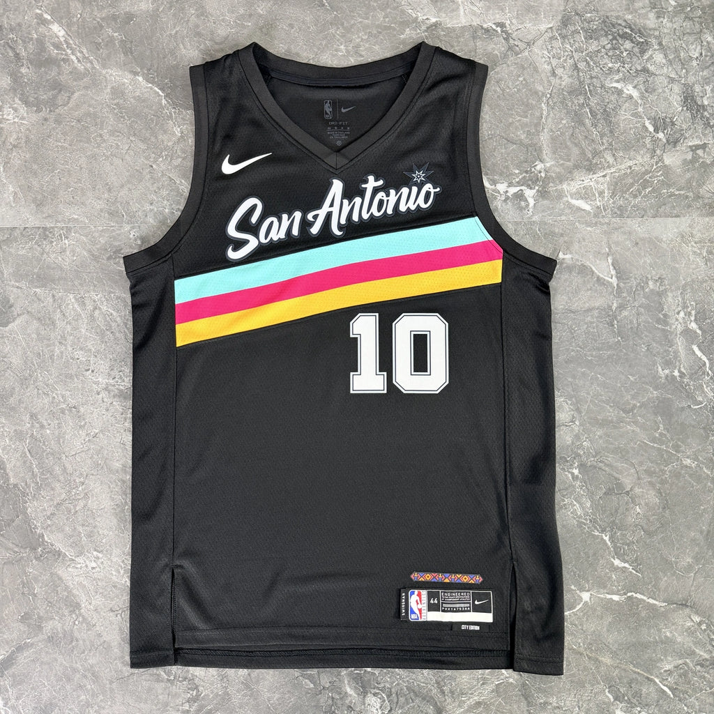 Jeremy Sochan No.10 San Antonio Spurs City Edition Jersey 2025-26 NBA Authentic Swingman Jersey - View 10