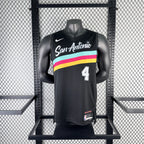 De'Aaron Fox No.4 San Antonio Spurs City Edition Jersey 2025-26 NBA Authentic Swingman Jersey - View 2