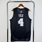De'Aaron Fox No.4 San Antonio Spurs City Edition Jersey 2025-26 NBA Authentic Swingman Jersey - View 8