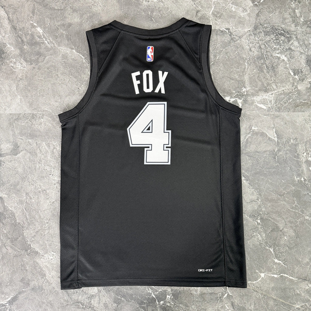 De'Aaron Fox No.4 San Antonio Spurs City Edition Jersey 2025-26 NBA Authentic Swingman Jersey - View 9