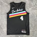 De'Aaron Fox No.4 San Antonio Spurs City Edition Jersey 2025-26 NBA Authentic Swingman Jersey - View 10