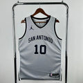 Jeremy Sochan No.10 San Antonio Spurs Limited Gray Jersey 2025-26 NBA Authentic Swingman Jersey - View 1