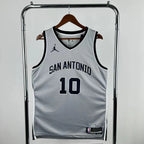 Jeremy Sochan No.10 San Antonio Spurs Limited Gray Jersey 2025-26 NBA Authentic Swingman Jersey - View 1