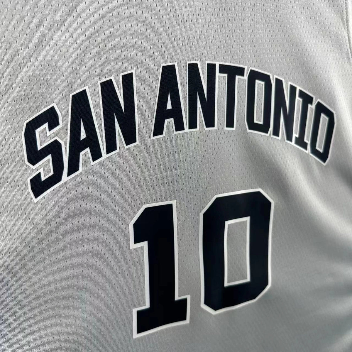 Jeremy Sochan No.10 San Antonio Spurs Limited Gray Jersey 2025-26 NBA Authentic Swingman Jersey - View 3