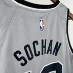 Jeremy Sochan No.10 San Antonio Spurs Limited Gray Jersey 2025-26 NBA Authentic Swingman Jersey - View 7