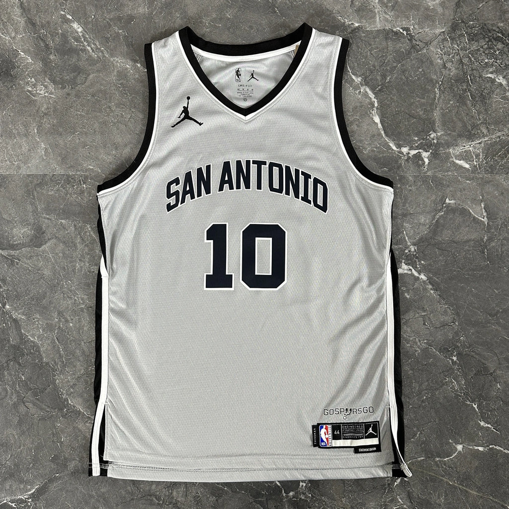 Jeremy Sochan No.10 San Antonio Spurs Limited Gray Jersey 2025-26 NBA Authentic Swingman Jersey - View 11