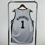 Victor Wembanyama No.1 San Antonio Spurs Limited Gray Jersey 2025-26 NBA Authentic Swingman Jersey - View 2