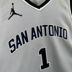 Victor Wembanyama No.1 San Antonio Spurs Limited Gray Jersey 2025-26 NBA Authentic Swingman Jersey - View 4
